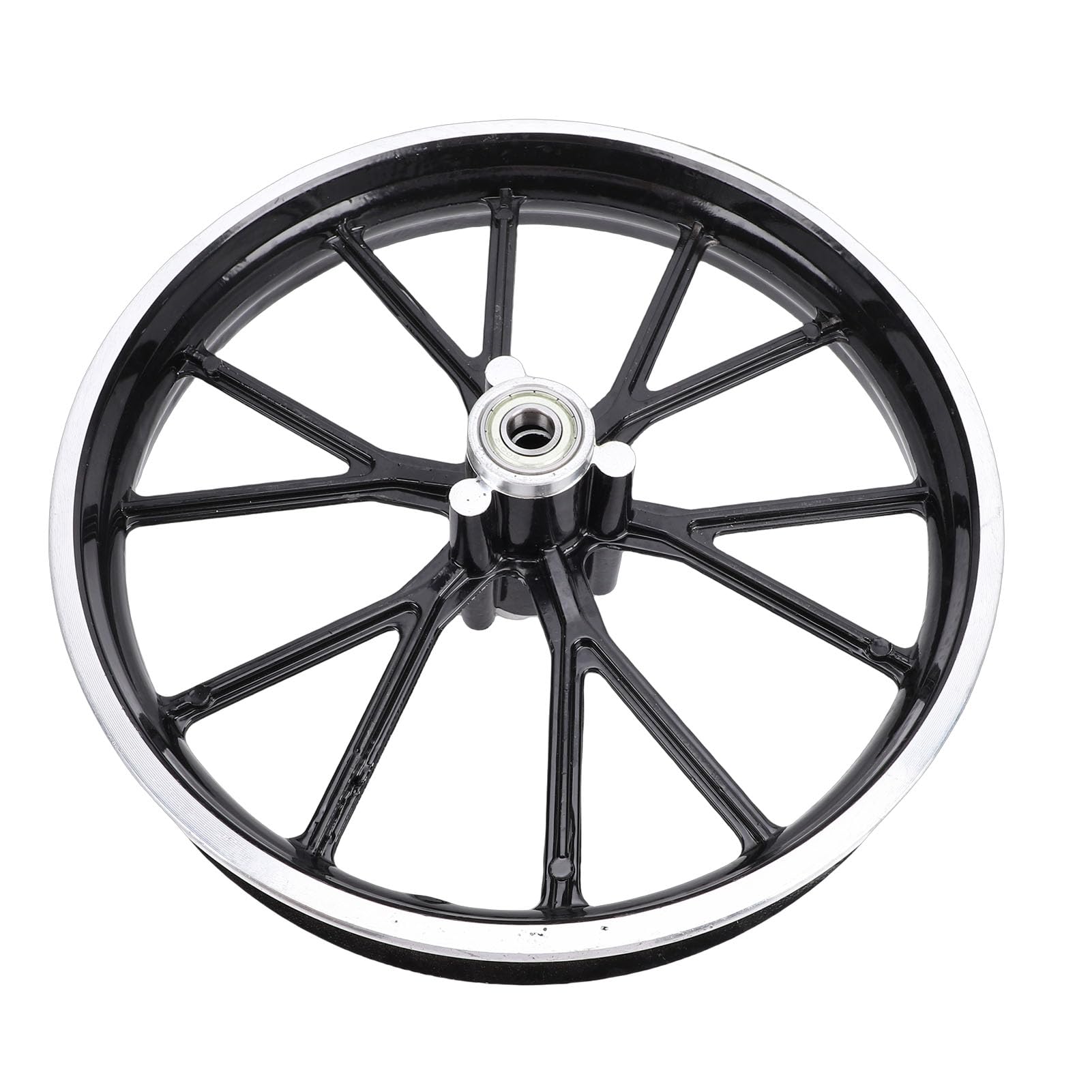 Ausla Avant Arrière 2.50-10 Moyeu de Roue, Alliage D'Aluminium 10 Pouces Moyeu de Moto avec Trou D' de 12mm pour Dirt Bike Mini Pocket Bike 49-50ml (roue avant)