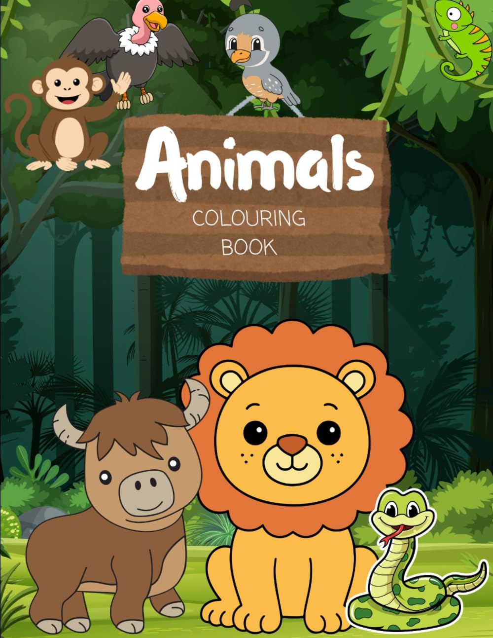 Animal Fun Time : A Coloring Book for Ages 3-6