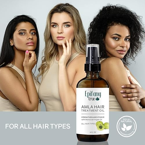 Miniatura 2 de Epifany True Amla - Aceite de tratamiento capilar de 4 onzas, crecimiento del cabello, adelgazamiento de pérdidas, cuero cabelludo sensible, estilos