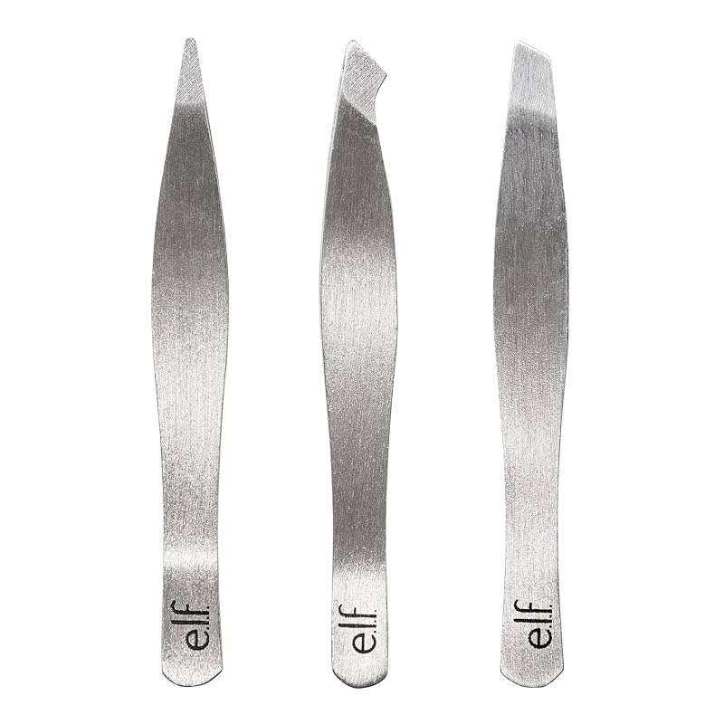 e.l.f. Kit com 3 Pinças Mini para Sobrancelhas