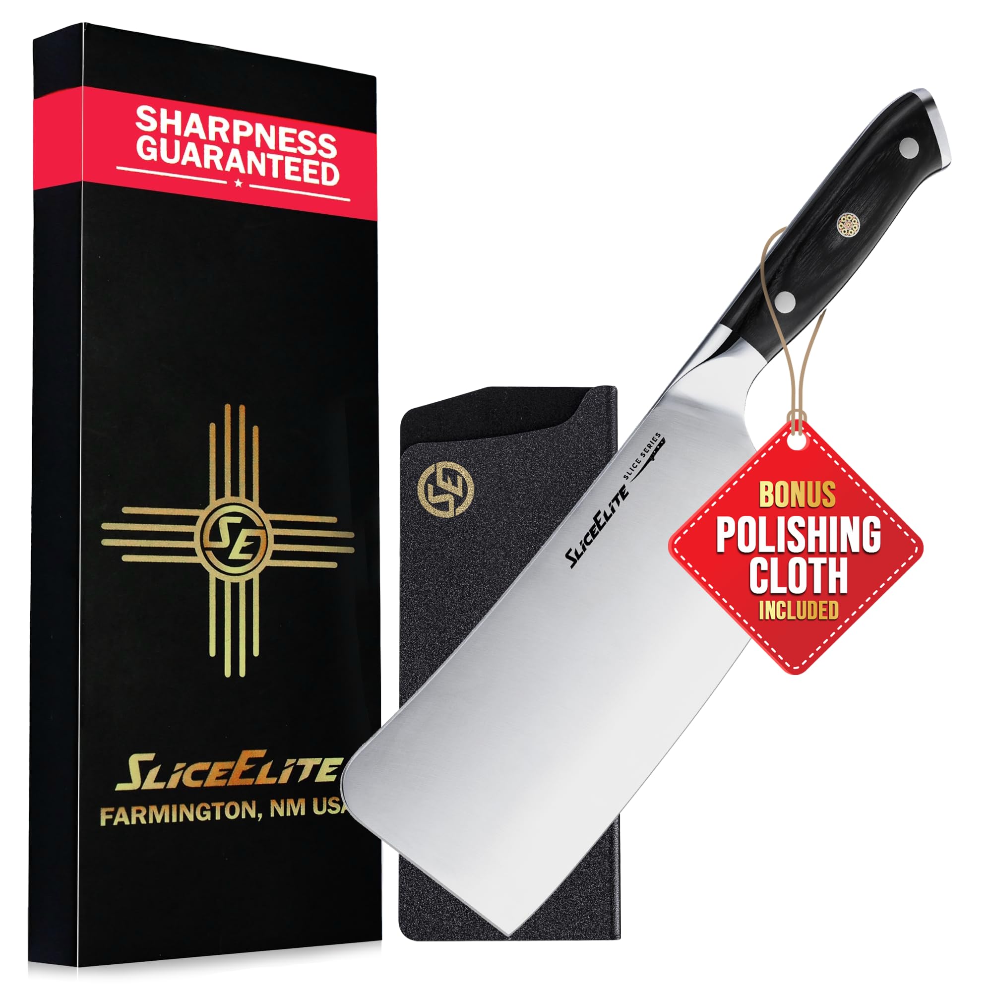 Serbian Chef Knife Vegetable Chopper Meat Cutting Kitchen Knife Food Prep — Amazon image 10