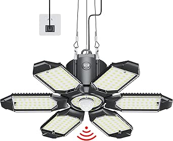 Motion Sensor Garage Light, 200W 20000LM Plug in Motion Sensor Light ...
