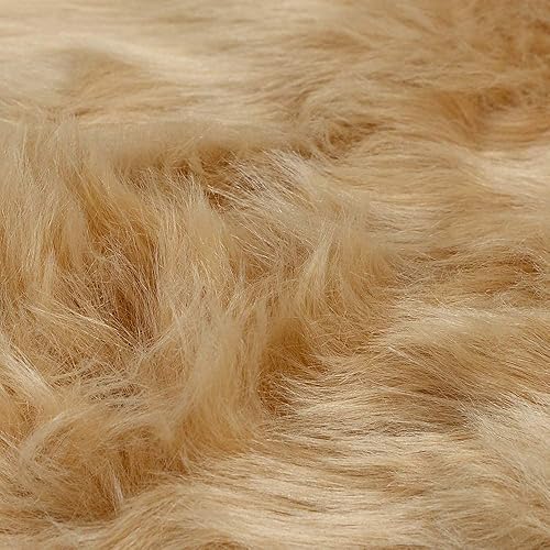 Miniatura 9 de Carvapet - Tapete suave de cuero de oveja sintético, lanudo y lujoso, grande (para decorar habitación), lado de la cama, dormitorio, sala de estar,