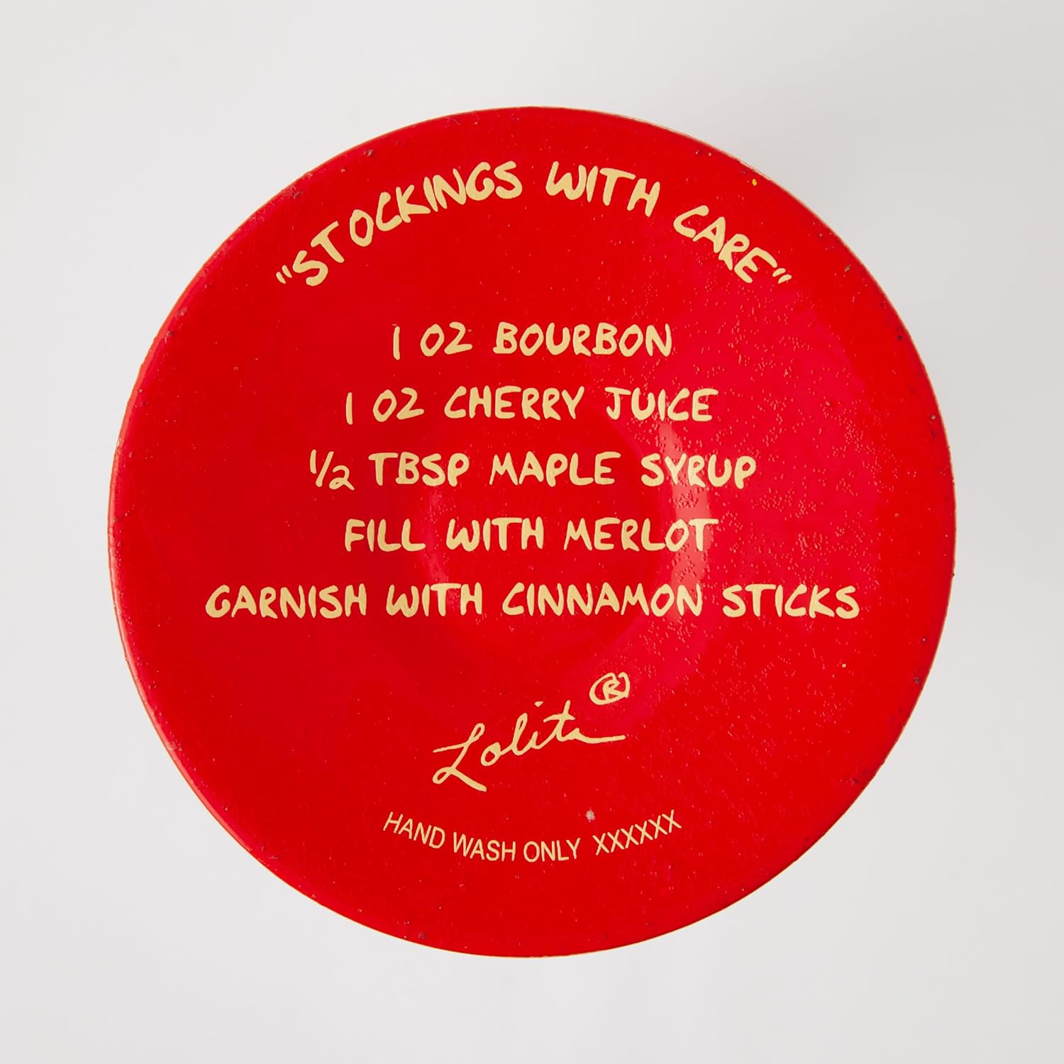 Enesco Lolita Christmas Stockings Hung with Care Hand-Painted Artisan Wine Glass, 15 Ounce, Multicolor - Image 7