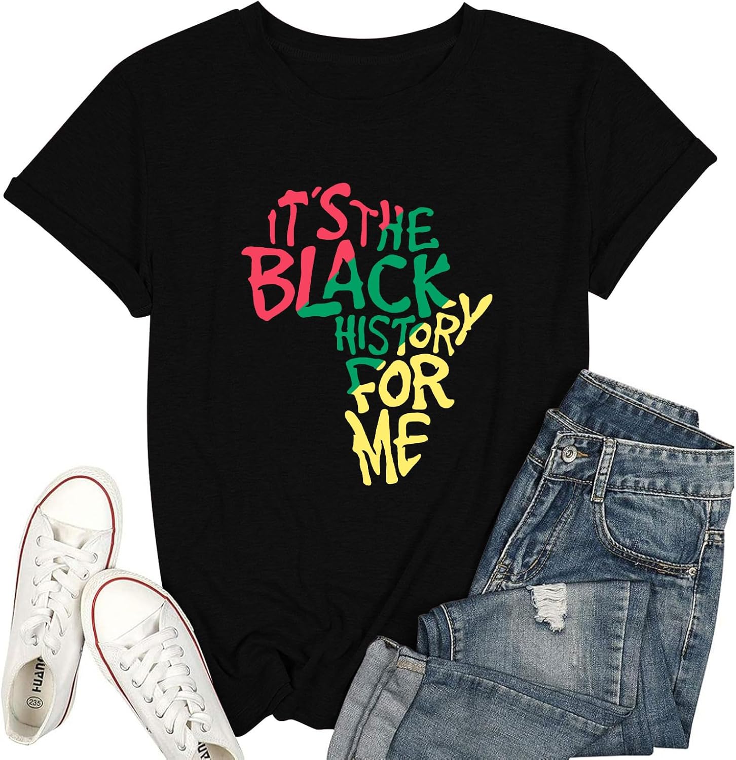 Black History Shirts Women Black History Month T-Shirt African American Culture Graphic Tee Tops