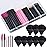 248 Pcs Disposable Makeup Applicators with Triangle Puffs, Mascara wands, Lip/Eyeliner Brushes Disposable Makeup Applicator Kit for Makeup Artist Supplies