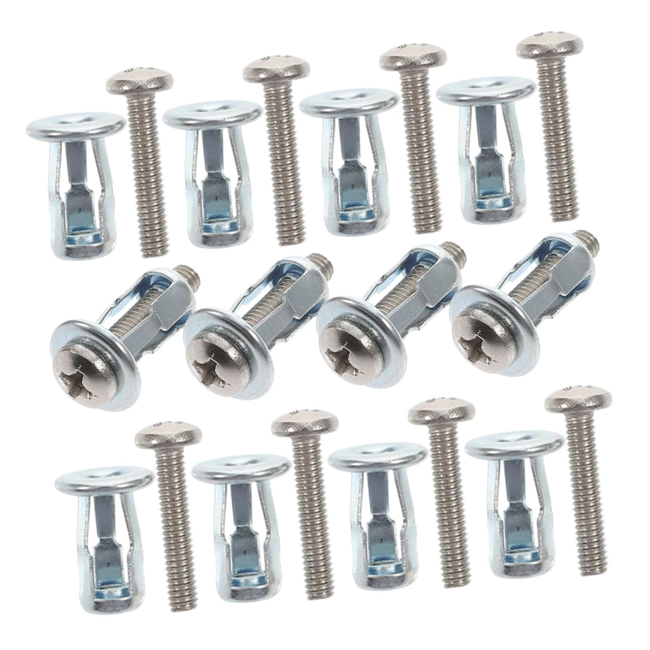 Veemoon Knurled Nuts Set 20pcs Threaded Inserts Kit for Homeowners and Contractors