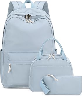 Teens Backpack Set Girls School Backpack Lunch Box Pencil Bags Student Bookbags 3 in 1