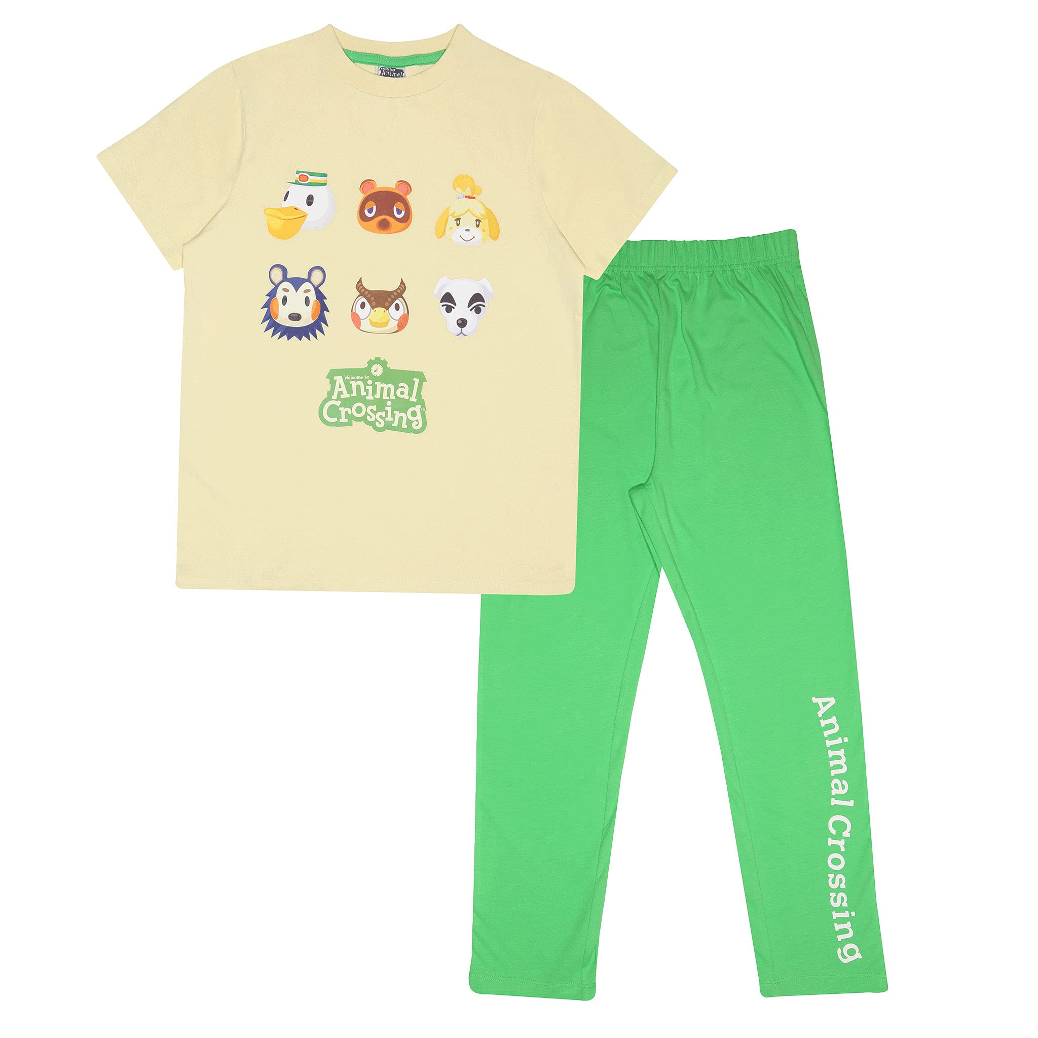 Popgear Boy's Animal Crossing Character Faces Boys Long Pjs Set pajama-sets (pack of 1)