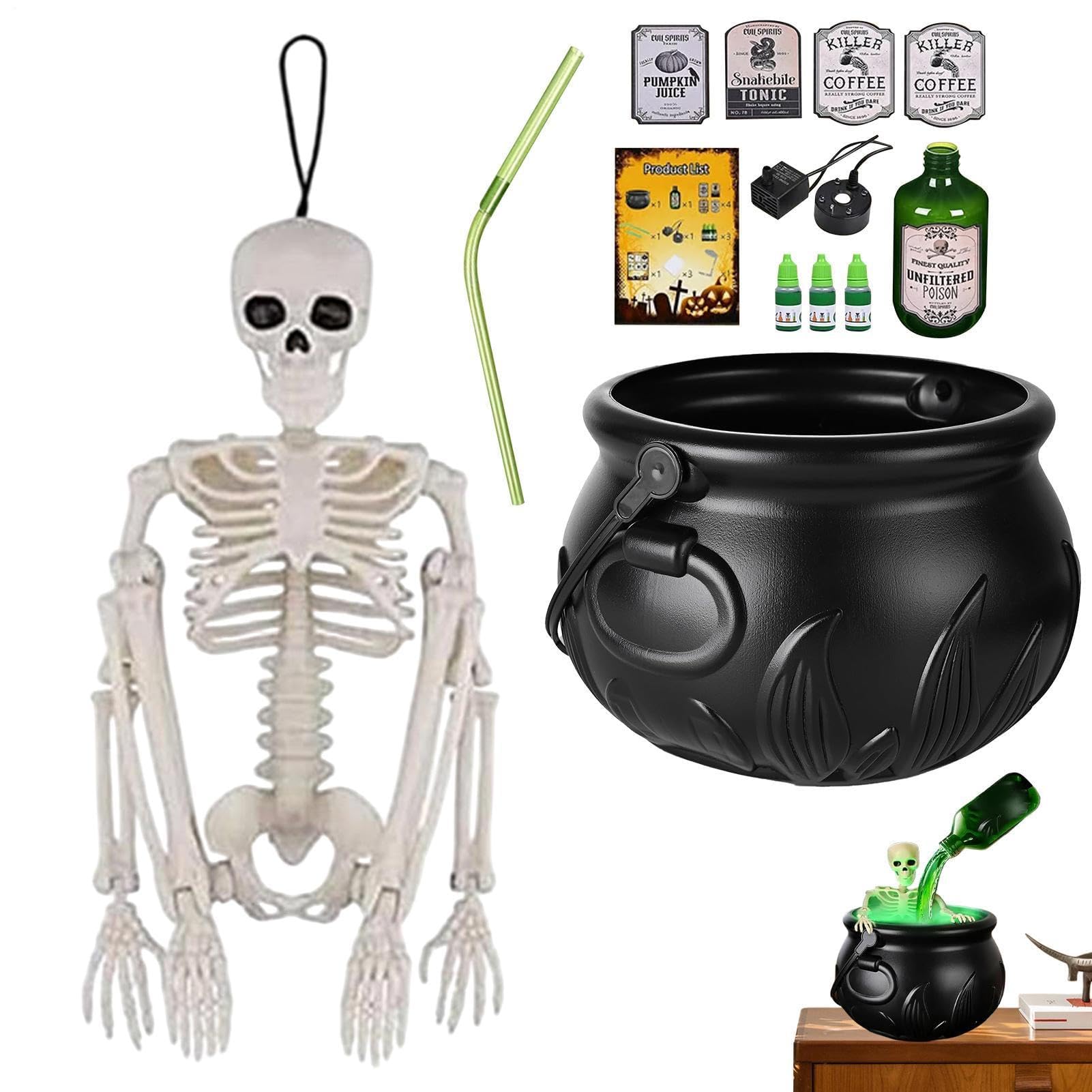 Generisch Halloween Schüssel ativer Vintage Grusel - | Halloween-Party-ationen Für Zuhause, Terrasse, Rasen, Fenster, Wohnzimmer, Küche, Esszimmer, Kaminsims und Theke