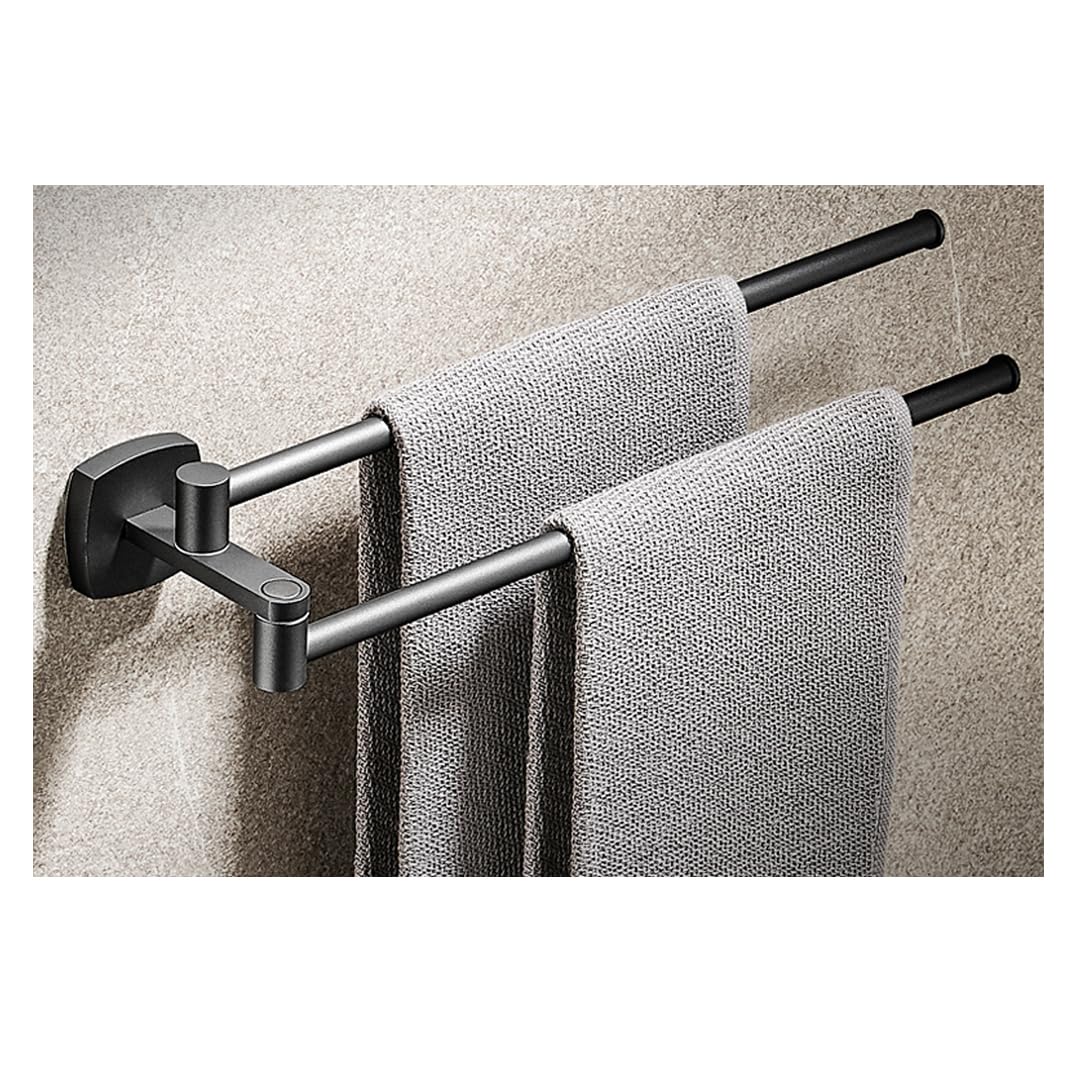LMYSXAOZ Heavy Duty Swivel Towel Rack - SUS 304 Stainless Steel Swing Out Bar Space Saving Swinging for Bathroom Polished Nicke Wall Mounted Holder B