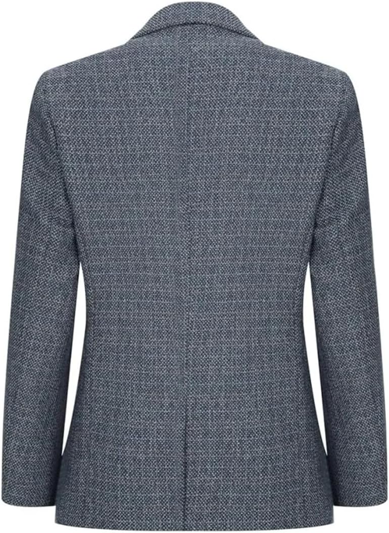 Boys' 3-Piece Navy Tweed Suit | Vintage Retro Tuxedo Set (Jacket+Vest+Pants)