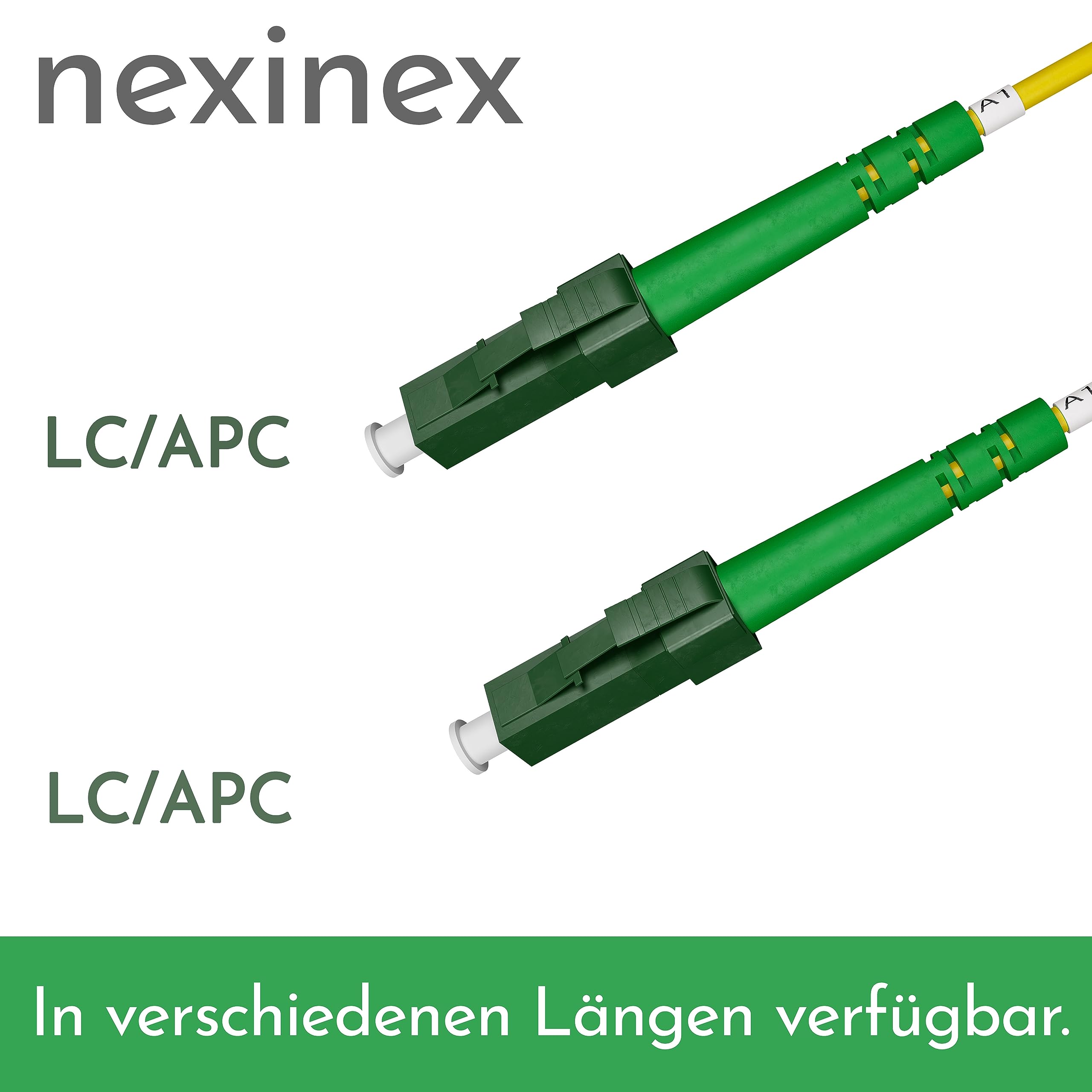OS2 kabel światłowodowy LC/APC na LC/APC (20 m) | Simplex Singlemode FTTH światłowodowy kabel światłowodowy LC/LC