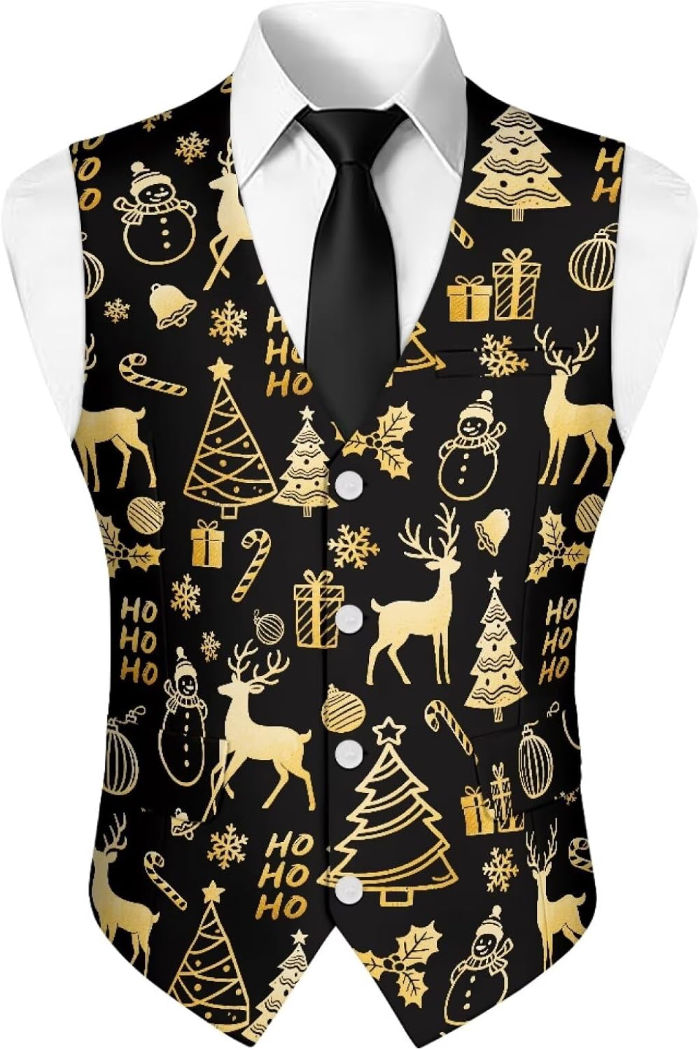INSTANTARTS Mens Vest Lightweight Men's Suit Vest Sleeveless Casual Slim Fit Vests Jacket with Pockets