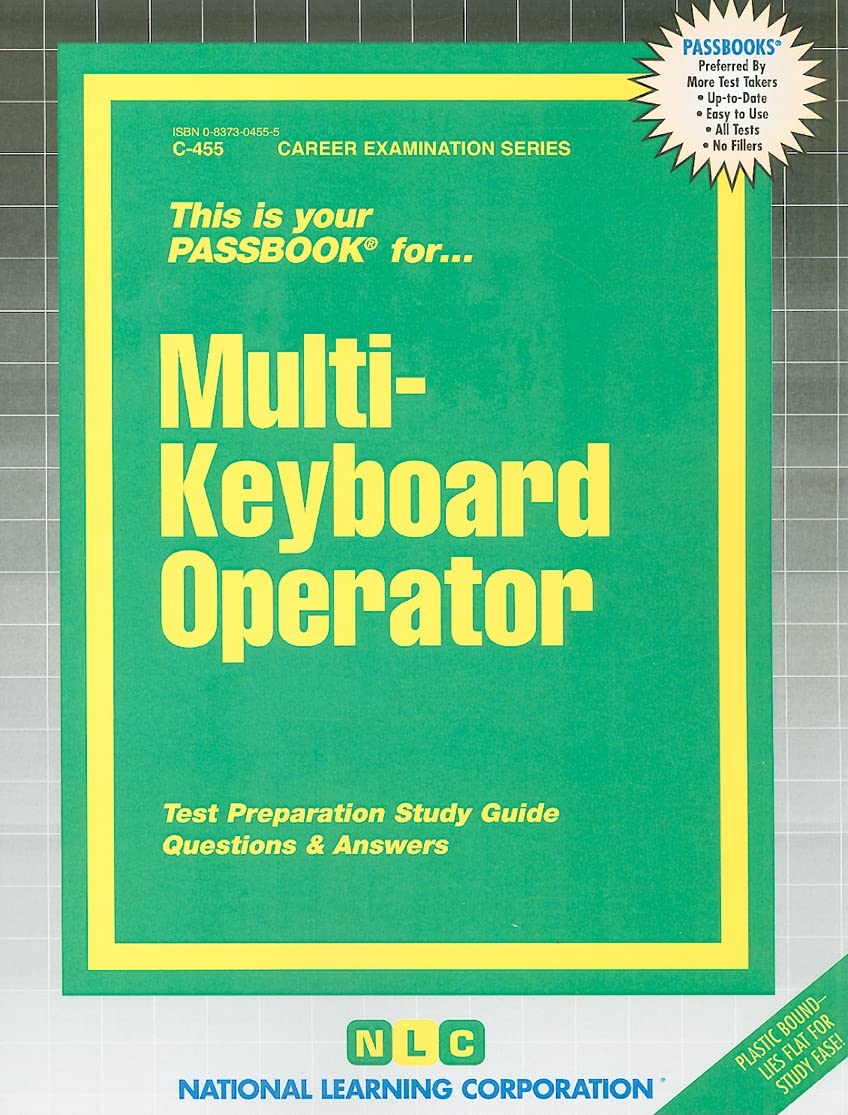 Multi keyboard operator test preparation study guide questions