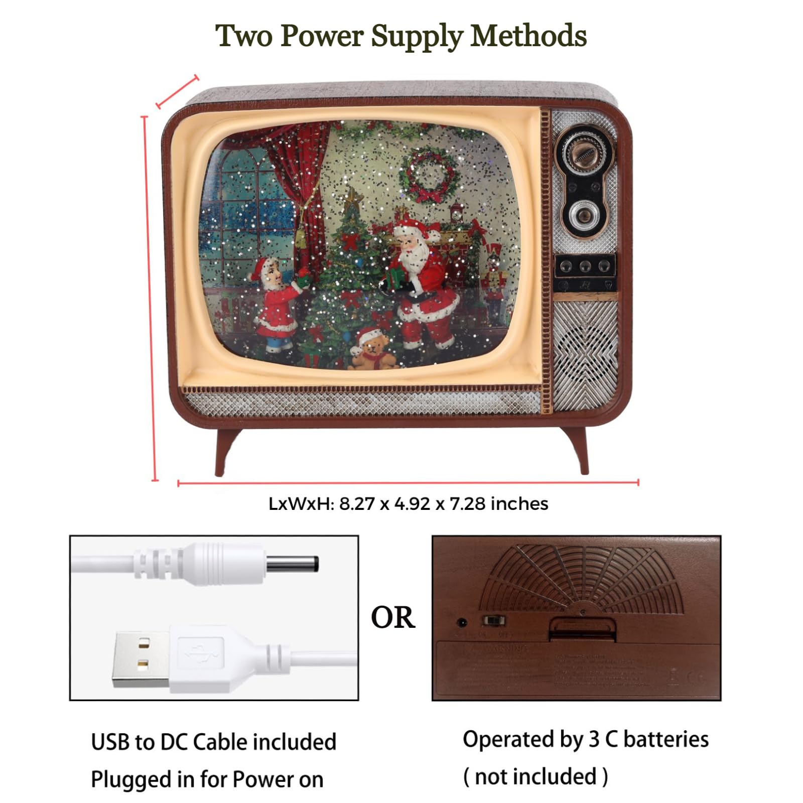 Amazon.co.jp: Joyriver クリスマス スノードーム ランタン レトロ