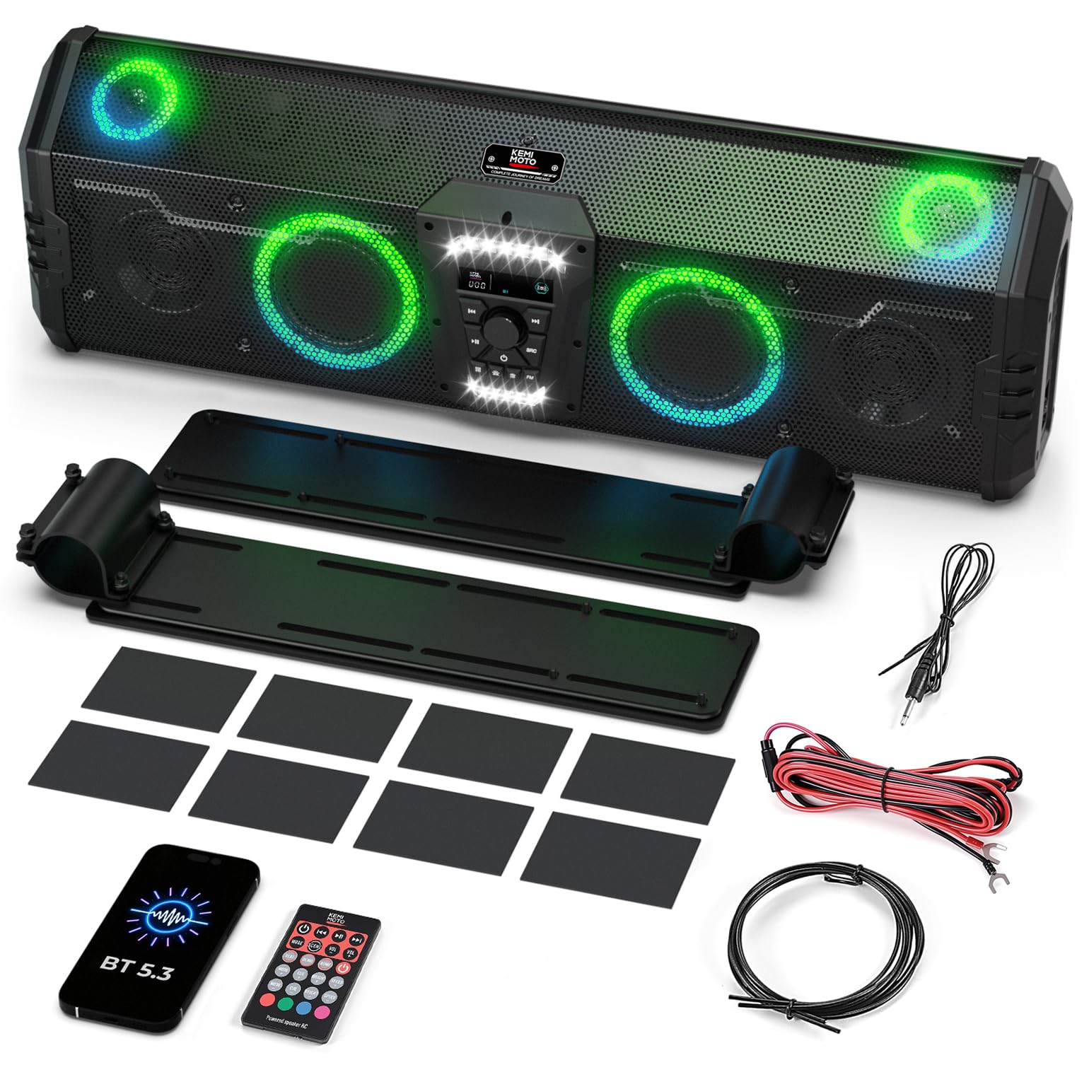 ザ・ビーティー オーディオライト KEMIMOTO Midnight 90 UTV Sound System Complete Audio Roof System