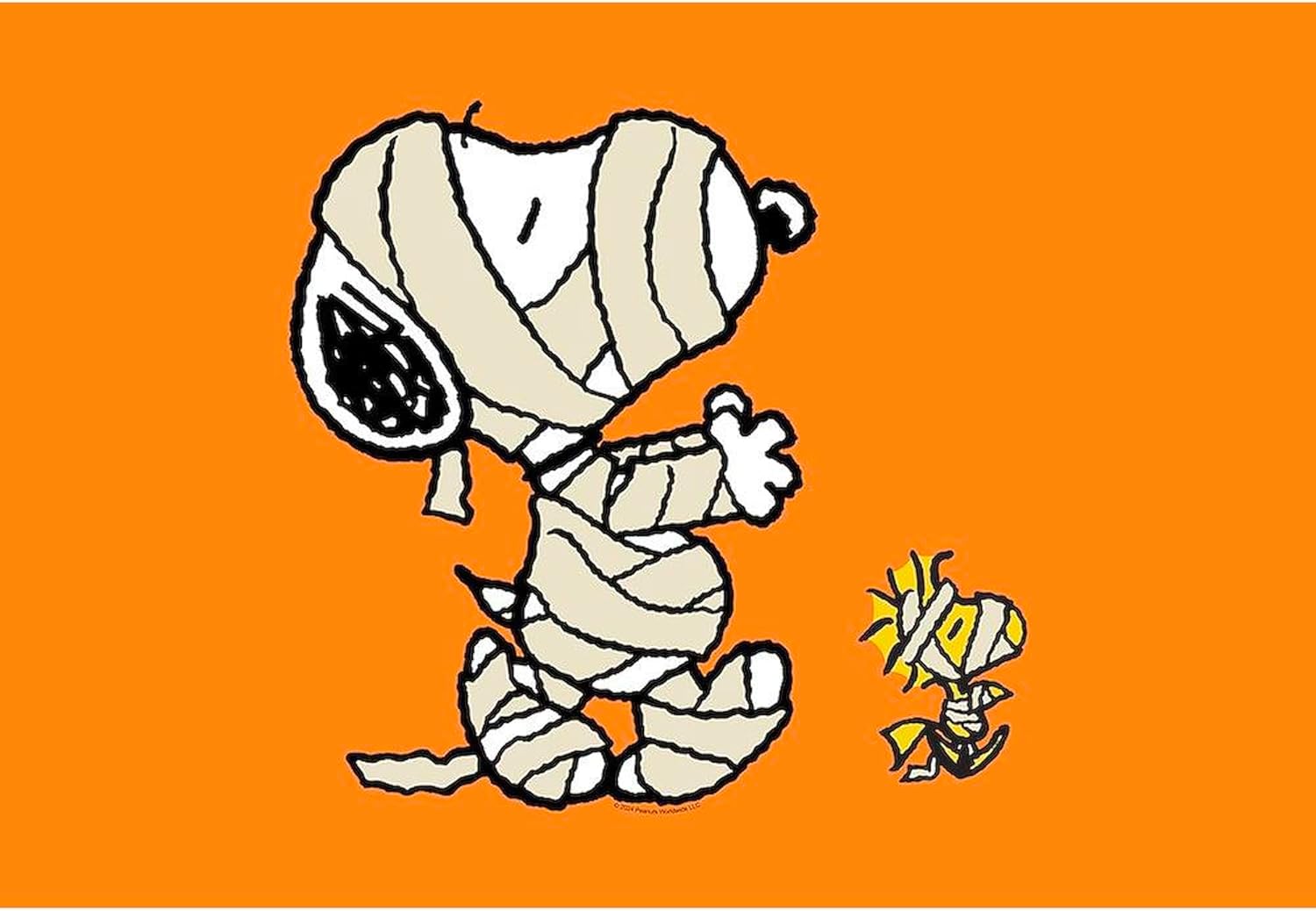 CafePress Snoopy and Woodstock Mummies Standard Size Pillowcase, Lumbar Pillow Cover Fleece