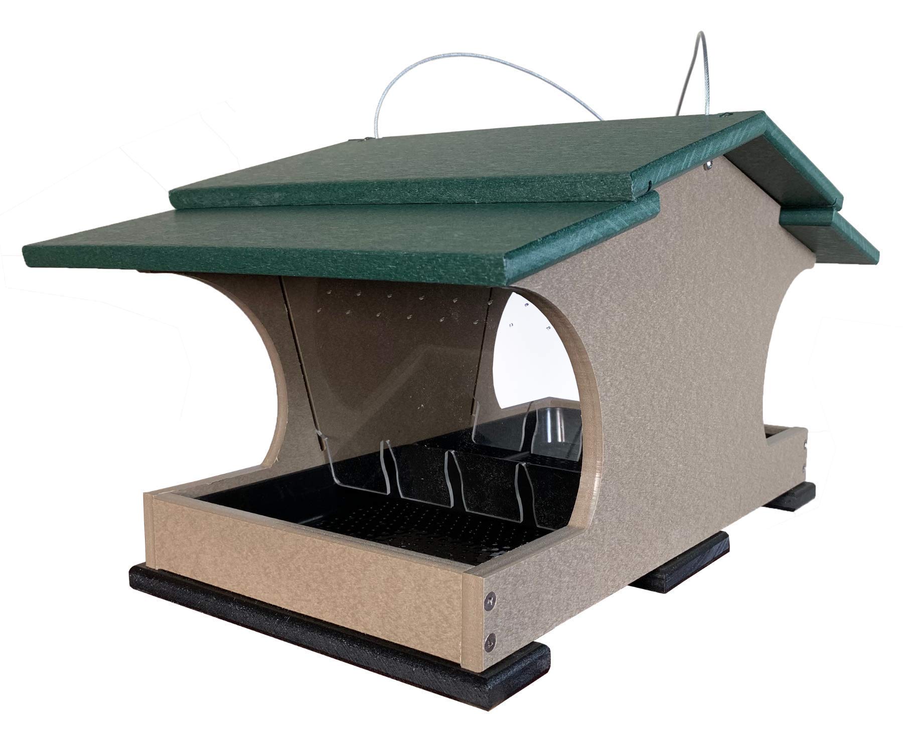 JCS Wildlife Large Poly Hopper Bird Feeder - Mounting Pole Bundles Available! - Picture 37 of 48