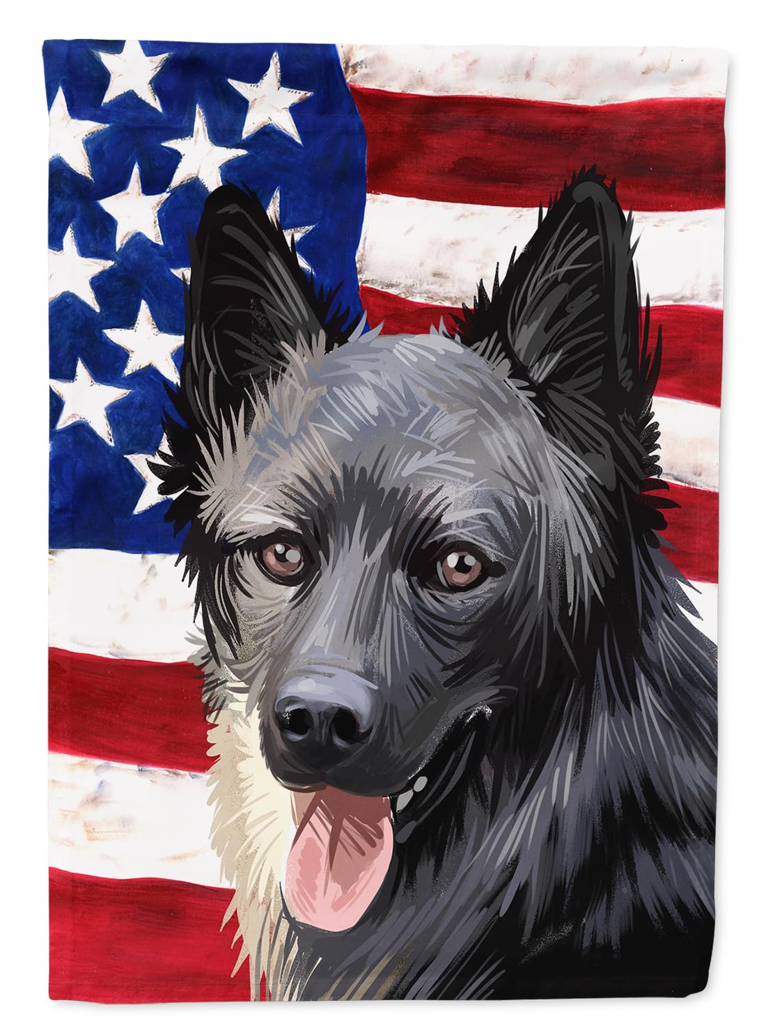 Drapeau Lapponian Herder American Flag grand modèle de maison en toile multicolore