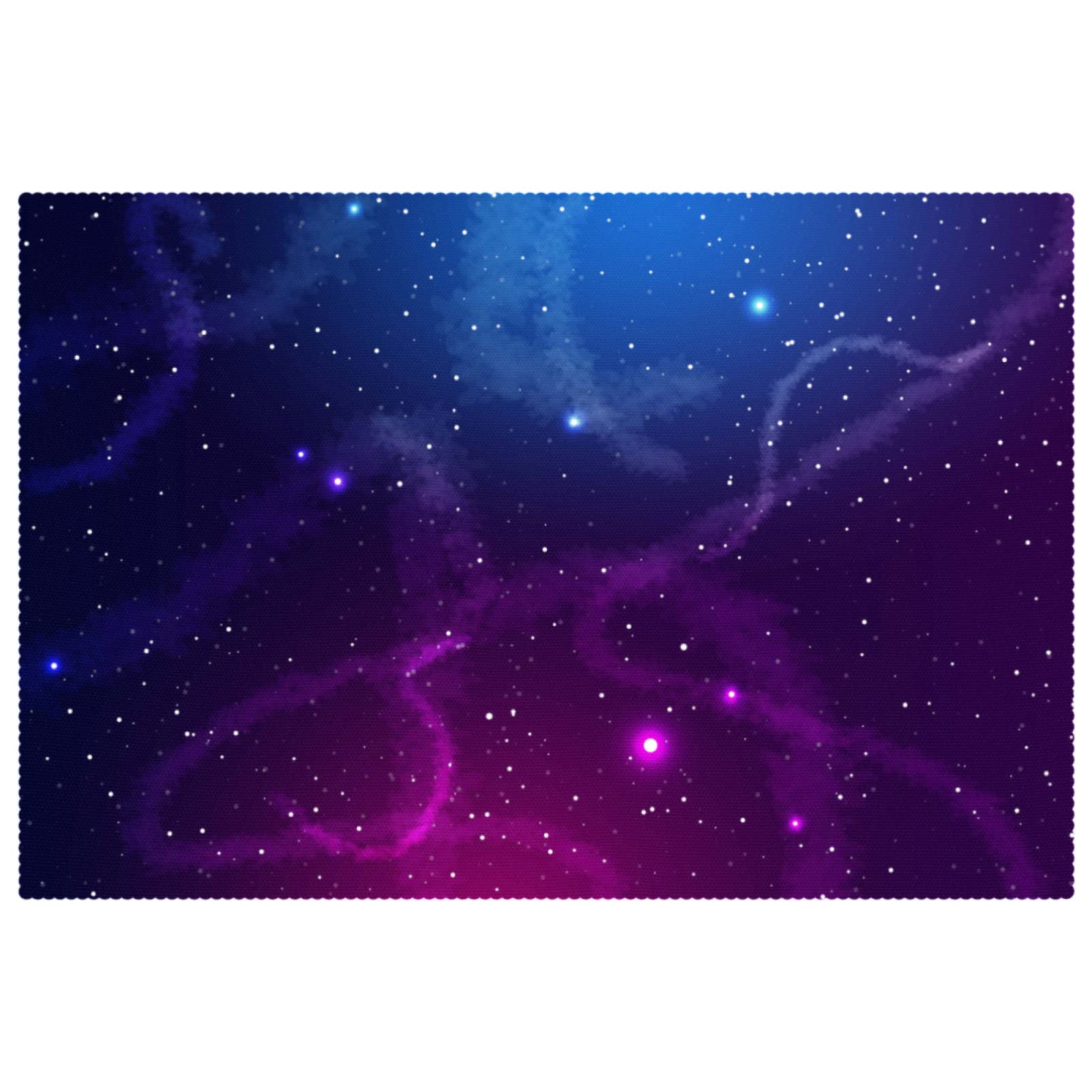 Sets de table galaxie abstraite x4 en tissu Oxford résistant pour votre table