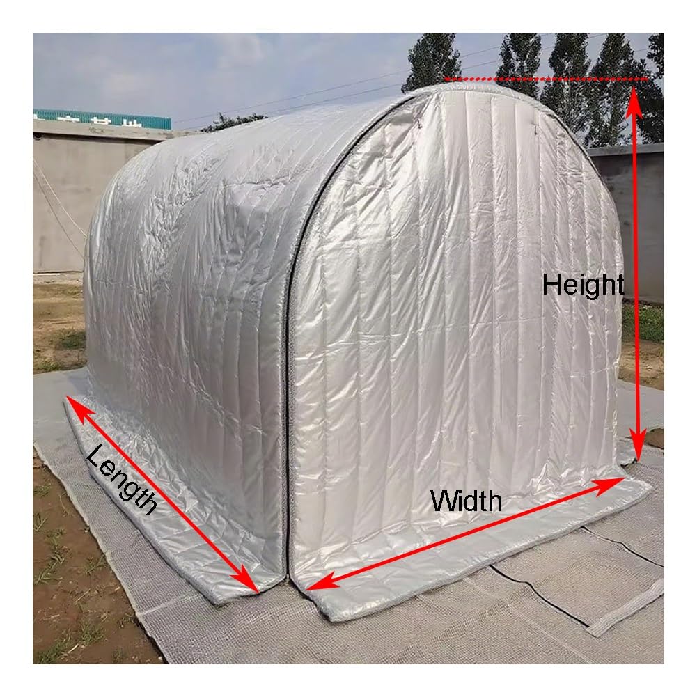 Generico Telo di Copertura per Serra da Giardino Premium – Telo Isolante antigelo e Impermeabile per Piante da Esterno, Telo Protettivo Spesso, Ideale per l'inverno (4x1,5x2 m)