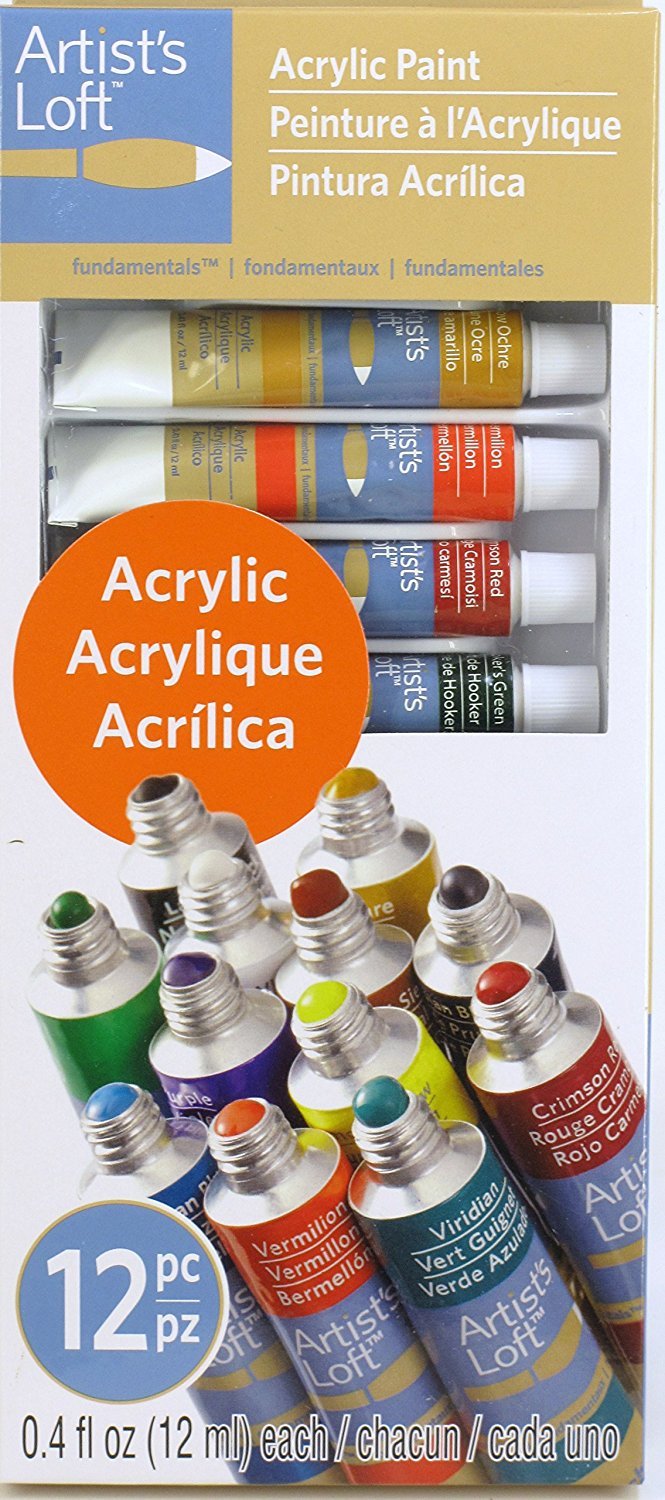 Artists Loft Acrylic Fundamentals Paint Set 12pcs