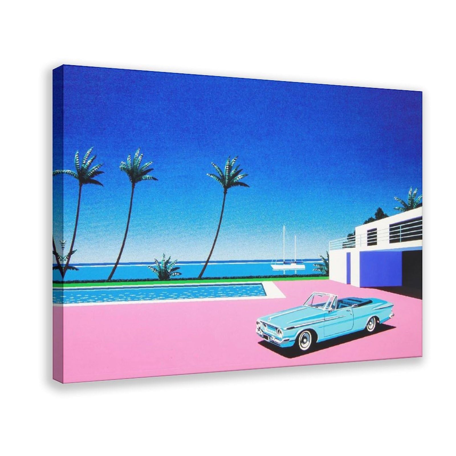 Qgvbgf Hiroshi Nagai Art Print Canvas Poster Bedroom Decor Landscape Office Room Decor Gift 08X12inch(20X30cm)