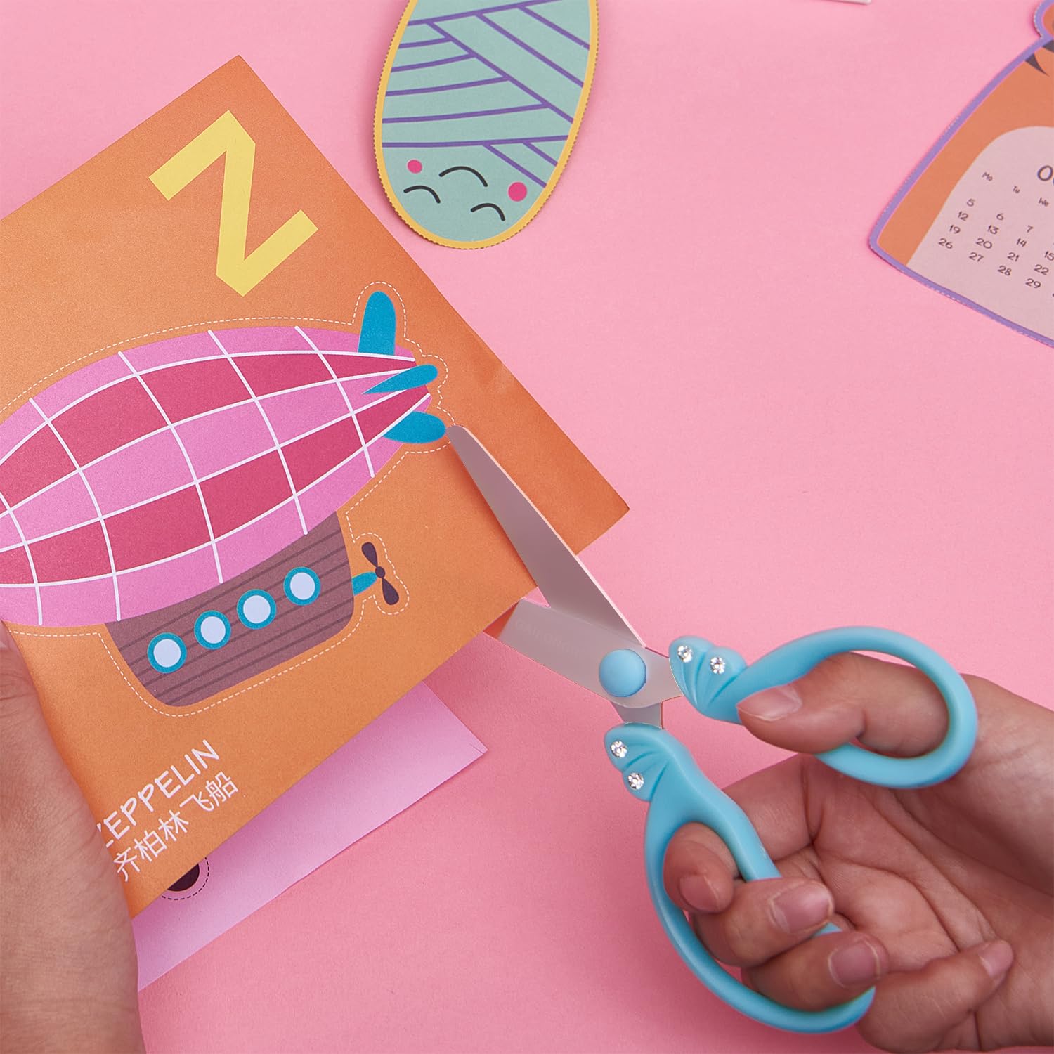 Amazon.co.jp: 子供用はさみ、子供用はさみ、女の子用はさみ、4~8歳の