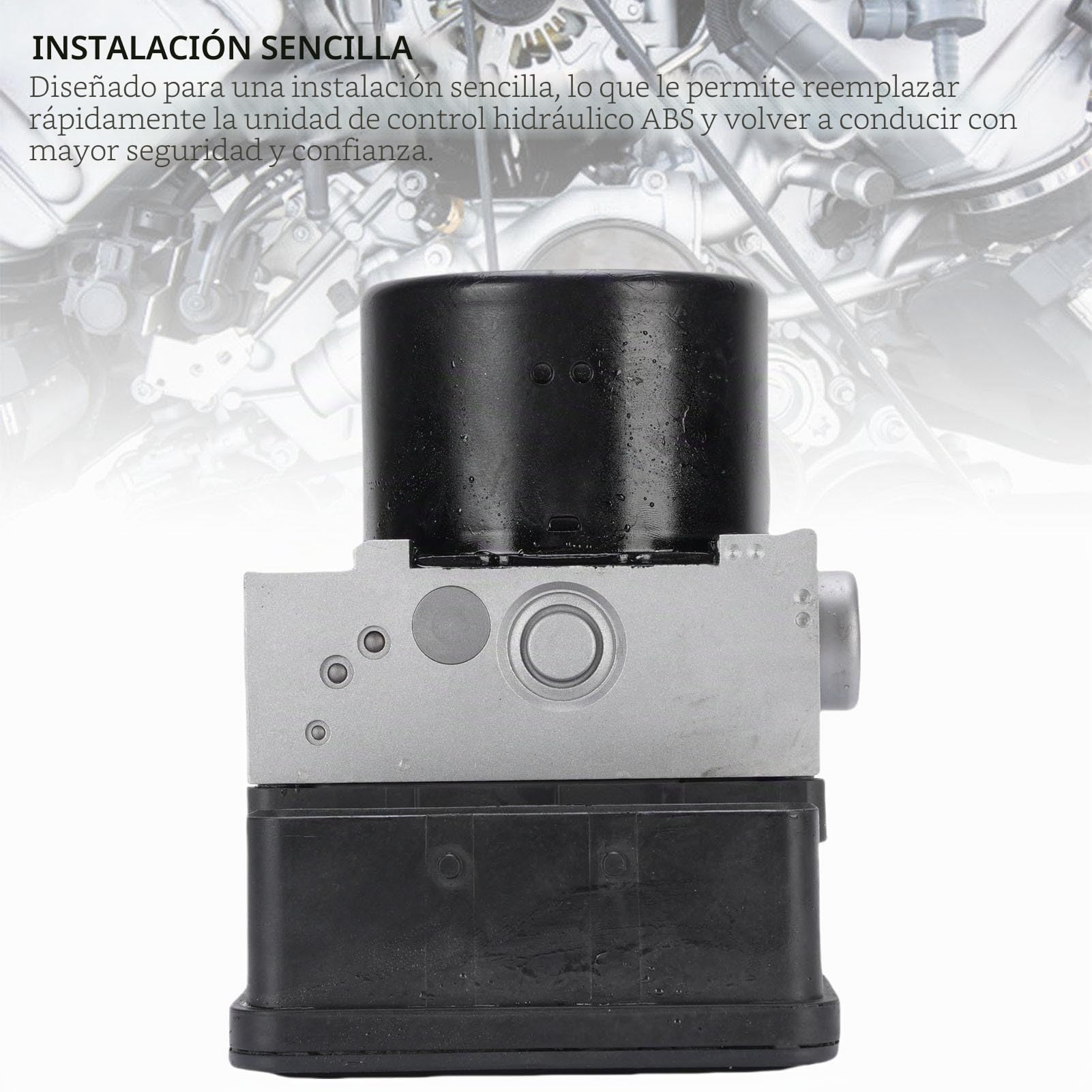 EMUKOEP Unidad de Control Hidráulico de ABS, 1K0907379Ad Unidad de Control del Módulo ABS Bloque de Freno de Freno Anti -bloqueo Bloque Hidráulico de para un Rendimiento de Freno