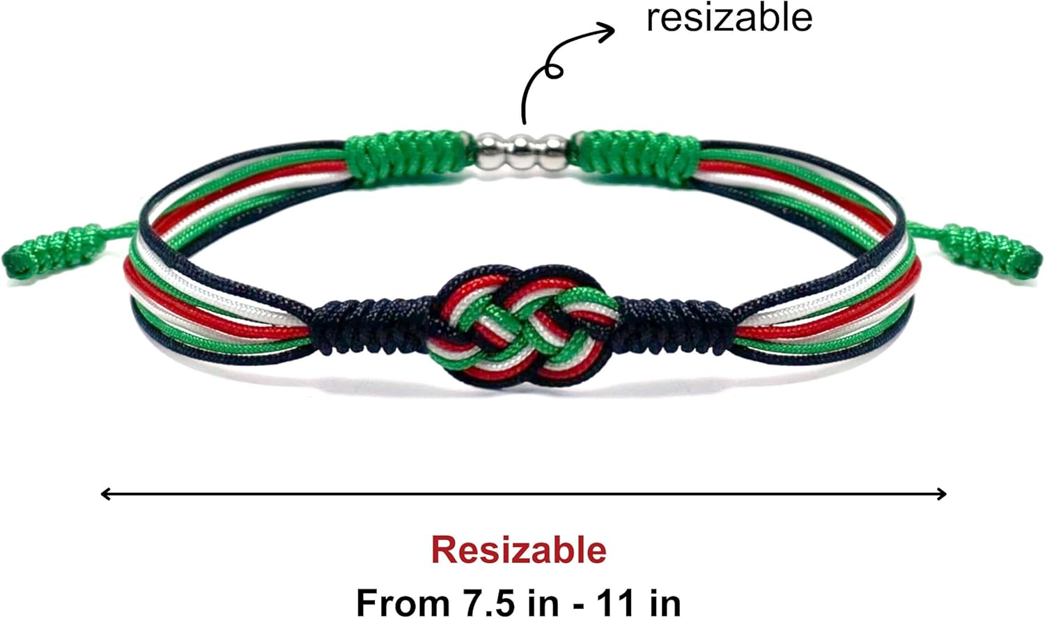 Infinity Country Proud Bracelet, Forever Country Flag Color Tibetan Bracelet, Surfer String Wrap Bracelet for Men, Women, Forever Friendship, Luck and Protection - Image 6