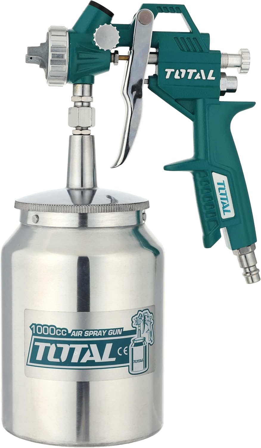 TOTAL 1000cc Air Spray Gun with aluminum cup.