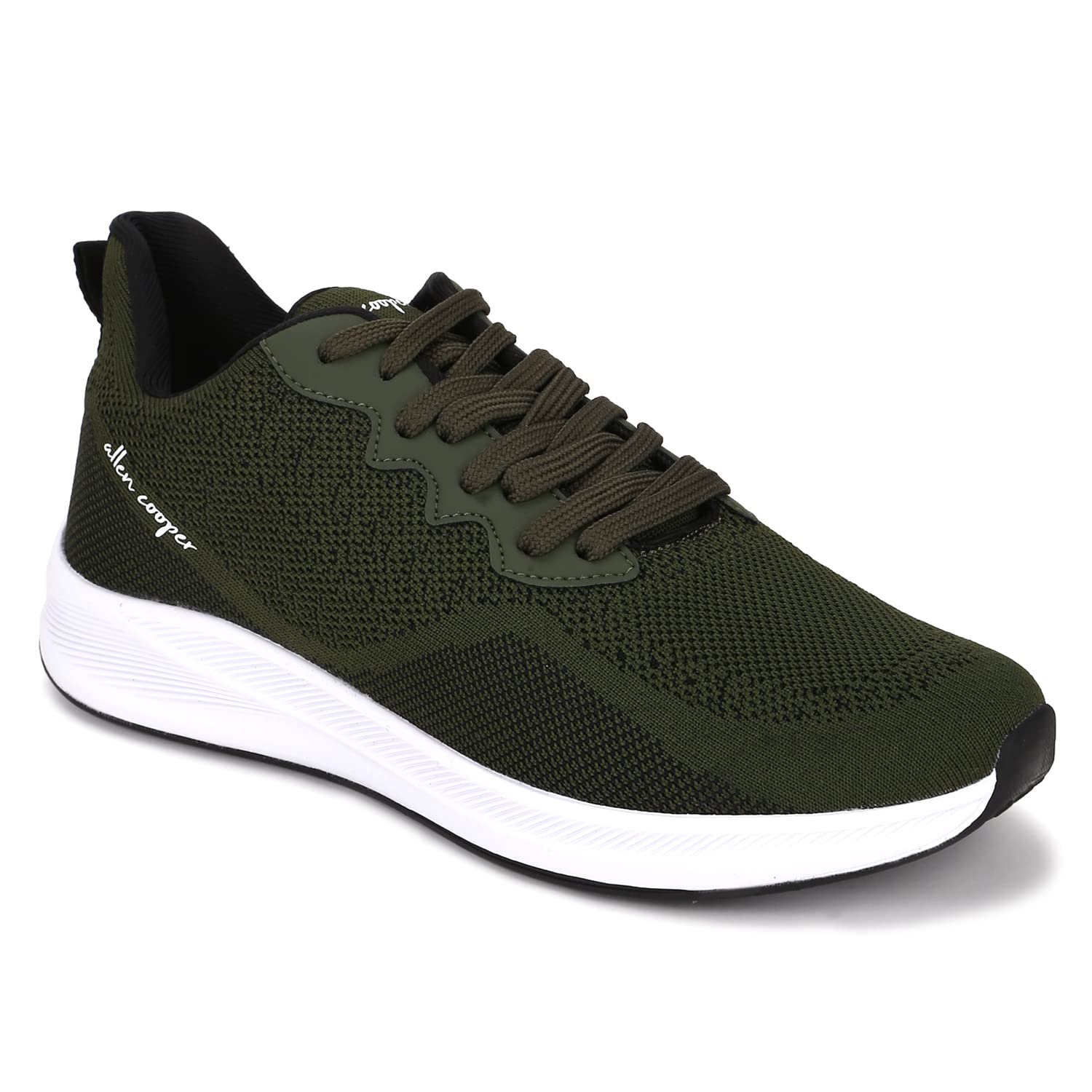 Allen Cooper Training,Road Running,Cricket,Gym,Sports Comfortable Extra Max Cusion with Memory Foam Insole Running Shoes for Men(602 | Olive | Size-10) (B09QHS75VJ) Amazon Price History, Amazon Price Tracker