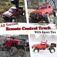 Vista 4 de The perseids RC Crawler Offroad RC Truck WPL C14 RC Rock Crawler 4x4 1/16 Scale Remote Control Trucks, 2.4G Semi Trucks All Terrain Car RTR Hobby RC