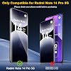 QULLOO Screen Protector for Xiaomi Redmi Note 14 Pro 5G / Poco X7 5G for Tempered Glass Pack of 2 Screen Protectors with 2 Camera Protection 9H Hardness Tempered Glass HD Clear Protective Glass Anti-Scratch Film