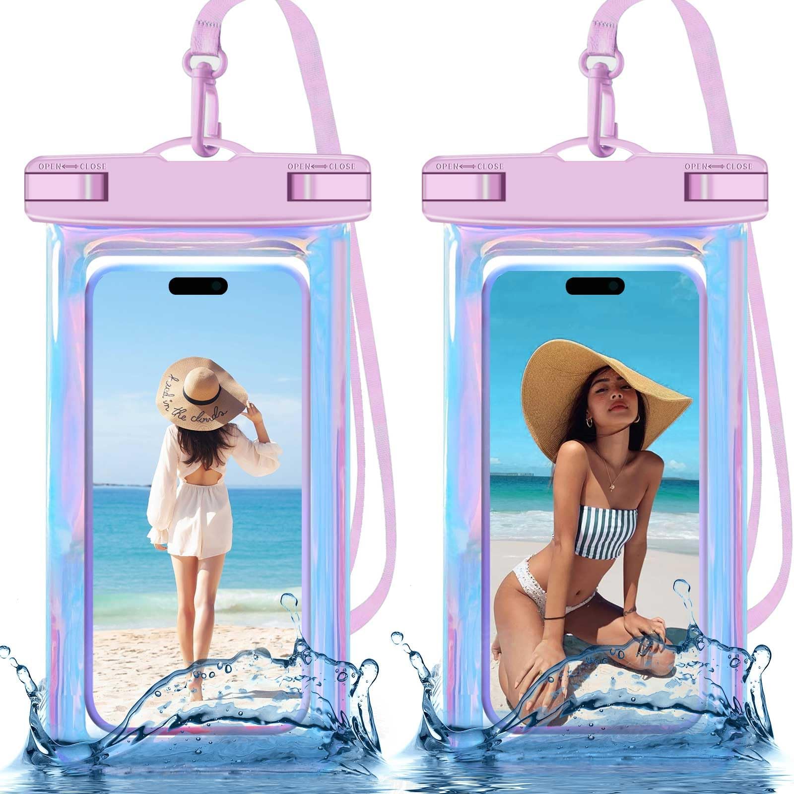 Custodia Per Nuoto E Spiaggia Custodia Impermeabile E Galleggiante IClover Per IPhone - Protegge Da Acqua, Urti E Polvere, Per Modelli 11, 12, 13, 14, 15, 16 Pro Max Plus Borsa Asciutta Impermeabile - Foto 9