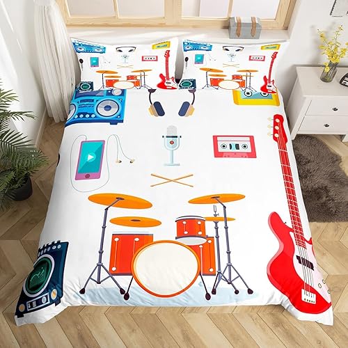 Miniatura 21 de Piscis - Juego de funda de edredón tamaño Queen con patrón de constelación 3D, funda de edredón de galaxia morada para niños, jóvenes, niñas, Multi