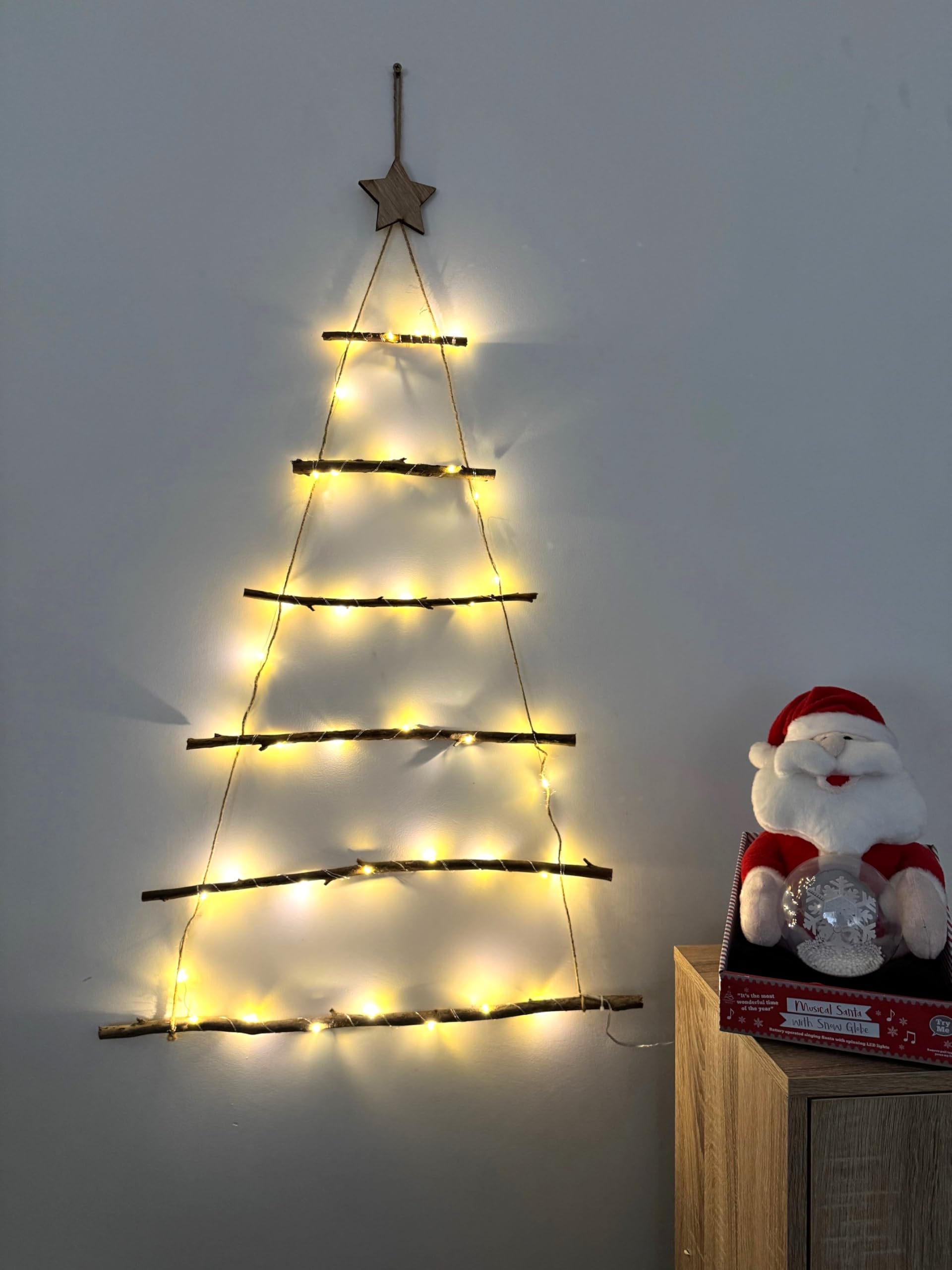 Spot On Dealz Natural Spot On Dealz® 40 Indoor Christmas Decorations Lights Twig Wall Tree Led Christmas Lights Ornament Warm White Xmas Wall Decoration Lighting