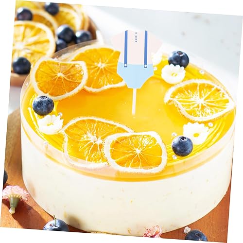 Miniatura 5 de Gadpiparty 20 adornos temáticos para cupcakes para baby shower, suministros de fiesta de cumpleaños, purpurina para revelación de género, baby