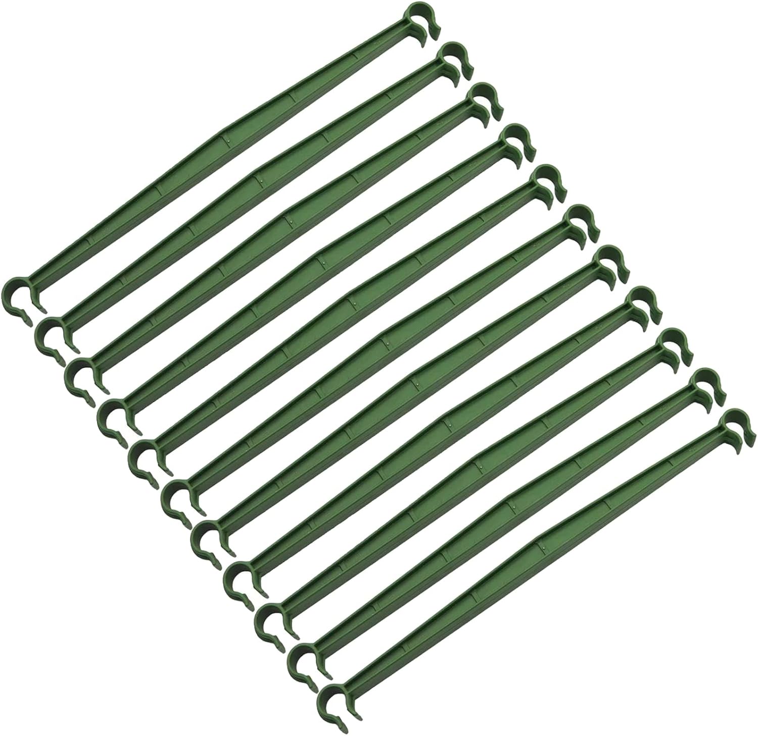 Amgate 24 Pcs Stake Arms for Tomato Cage, 11.8 Inches Expandable Trellis Connectors for Any 11mm Diameter Plant Stakes, 2 Buckle Adjustable for Climbing Plants, Vegetables, Flowers, Vine, Fruits