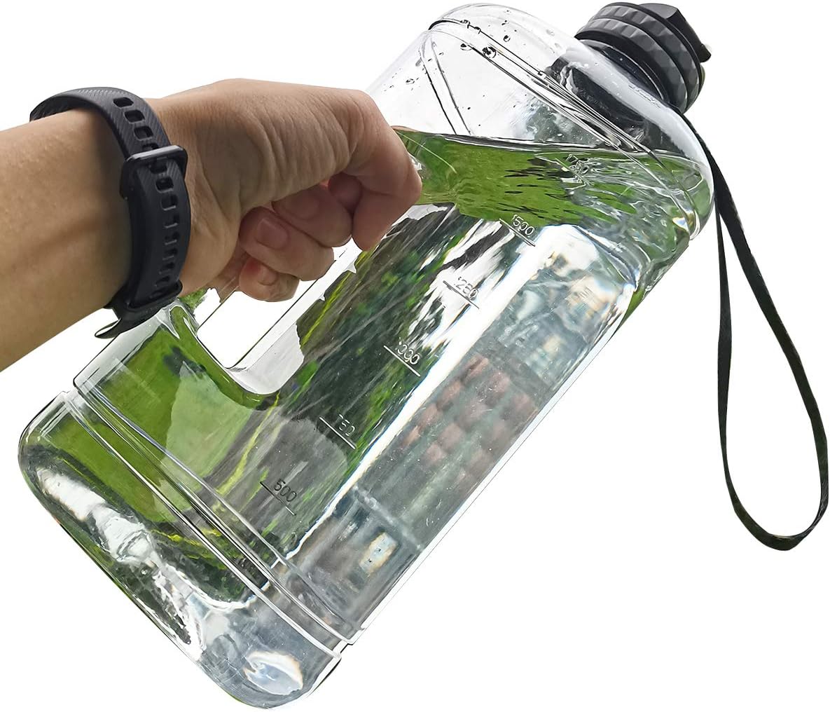 FORWEWAY Half Gallon Water Bottle with Handle 2.2L/74OZ