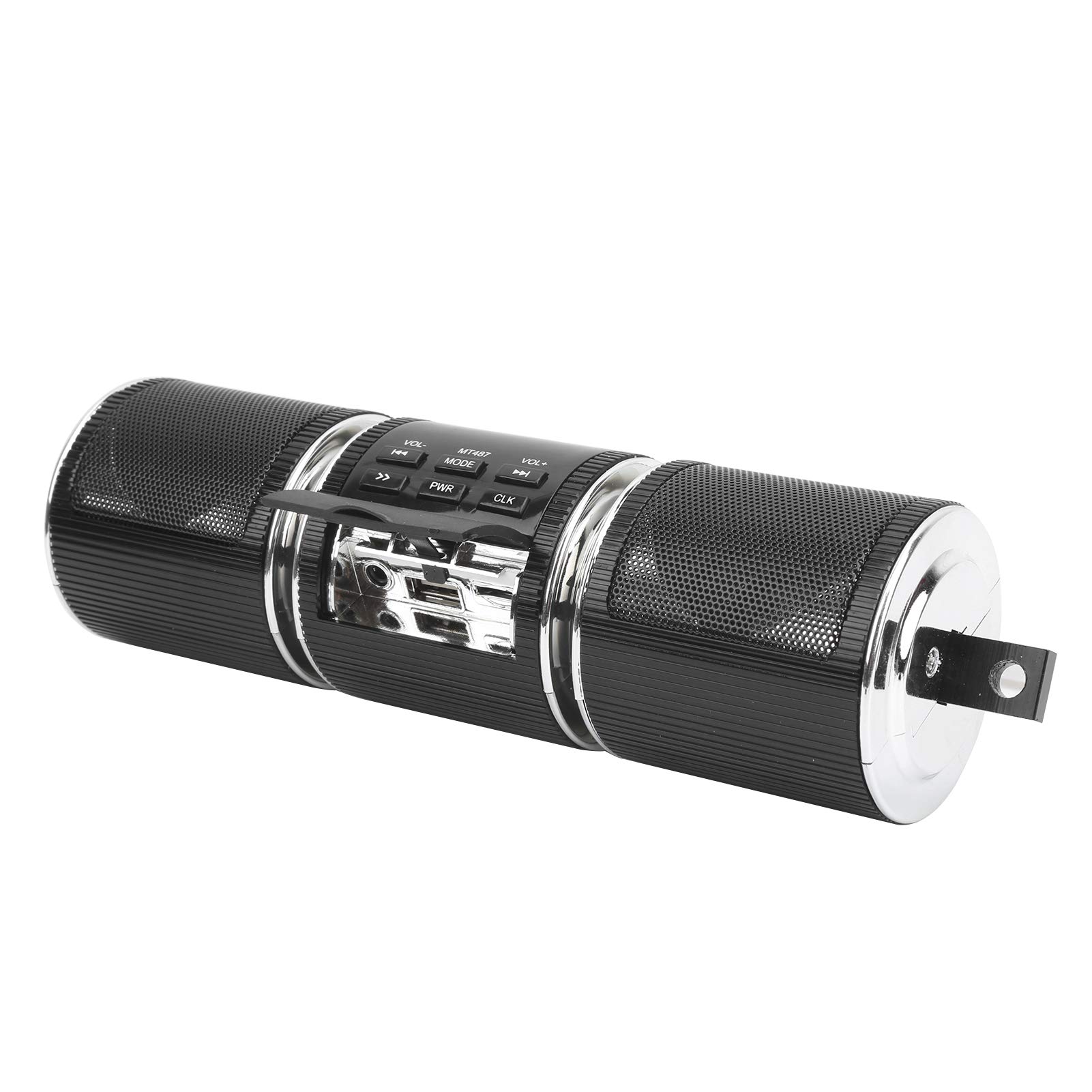 aqxreight Altoparlante Stereo per Moto di Lettore per Manubrio Audio Impermeabile MP3 (Black)
