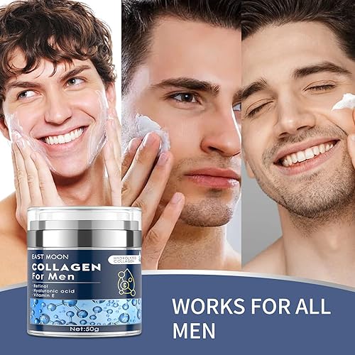 Miniatura 7 de Crema facial prémium para hombre con retinol y ácido hialurónico, hidratante antienvejecimiento para hidratar, suavizar y reparar la piel, reducir