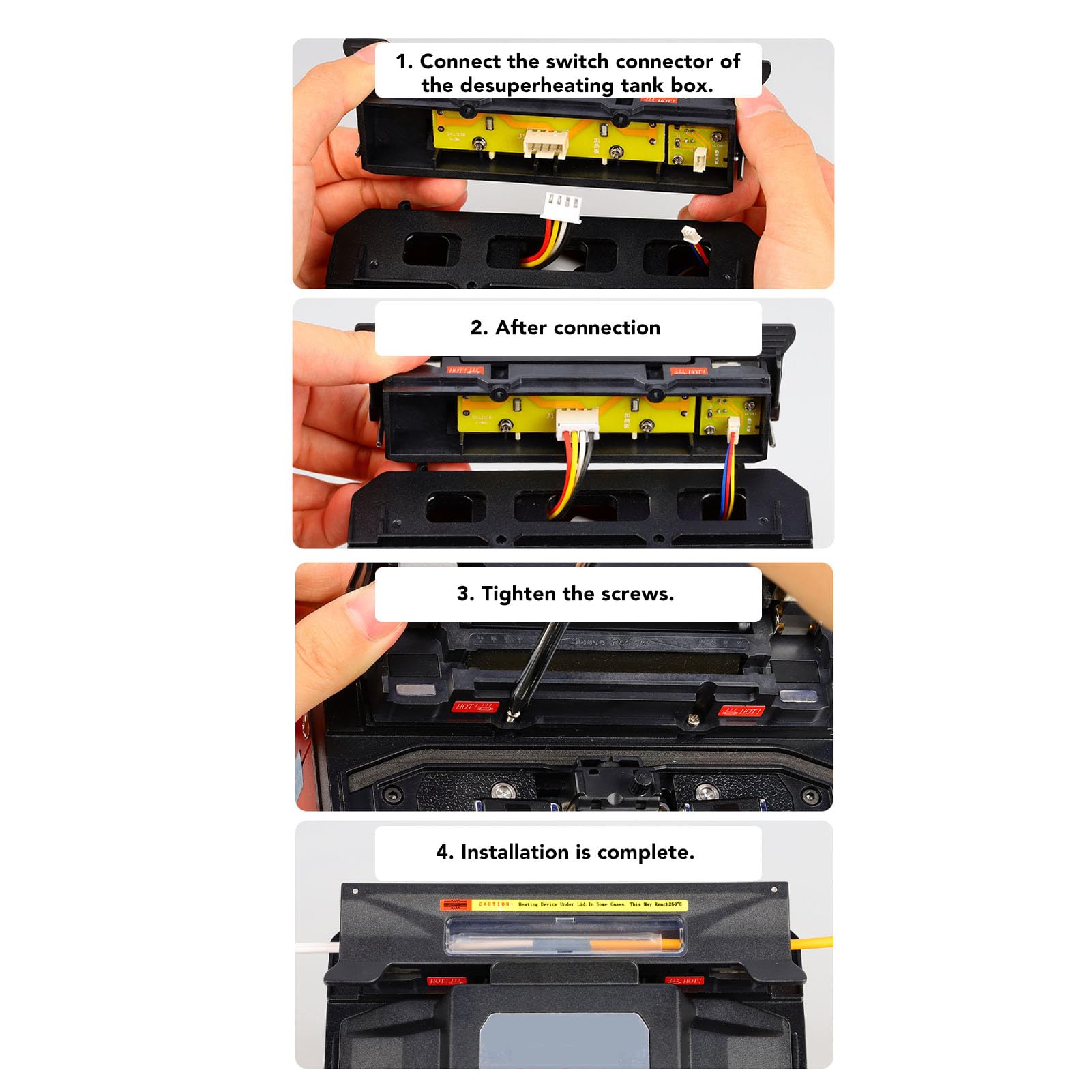 Fibre Optique Soudeuse de Fibres Chauffage, ABS Chauffage de