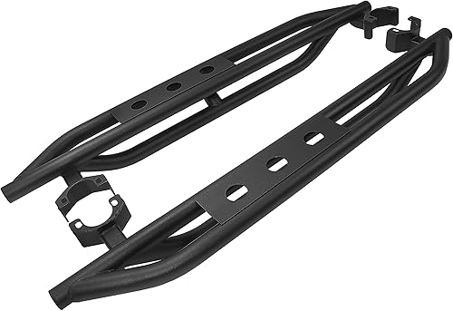 Miniatura 2 de HECASA Estribos laterales compatibles con Jeep Wrangler JK 2007-2018 de 2 puertas, 550 libras, capacidad de 52.6 pulgadas, barras Nerf de acero