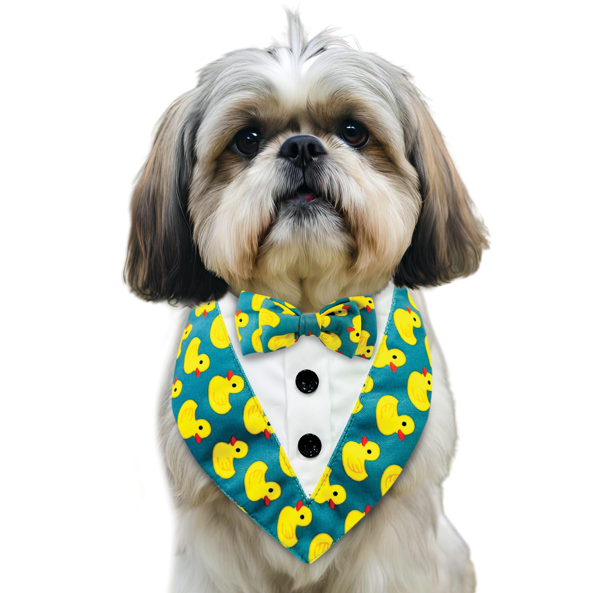 Pawsindia Fully Customizable Dog Tuxedo Bandana | Dog Bandana for Small Dogs | Tuxedo for Dogs | Choose from a Variety of Patterns & Bow Colors for Your Pups Perfect Formal Look (B0D2R3ZPD5) Amazon Price History, Amazon Price Tracker