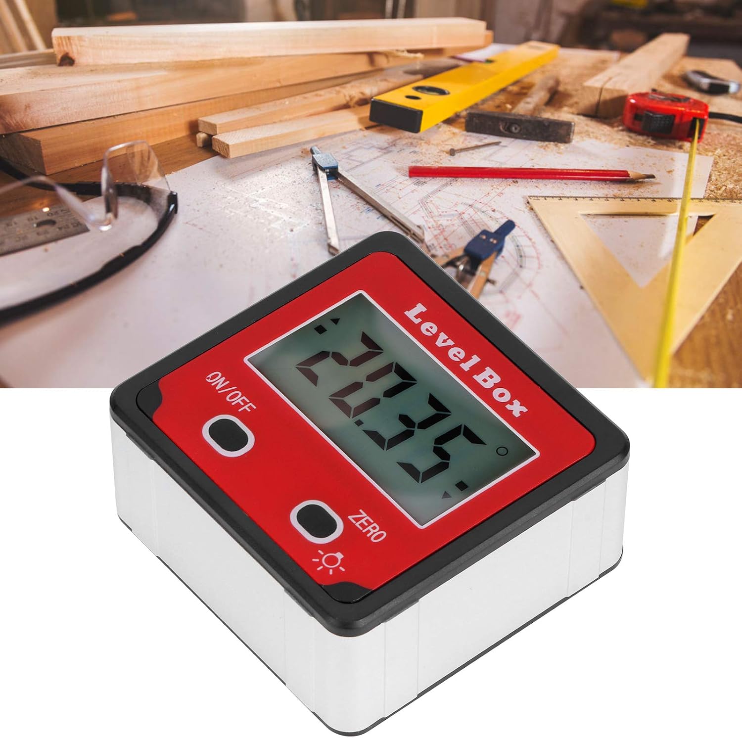 Digital Inclinometer Mini Protractor Angle Meter with LCD Display for Carpentry, Construction, and Car Maintenance - Essential for Professionals