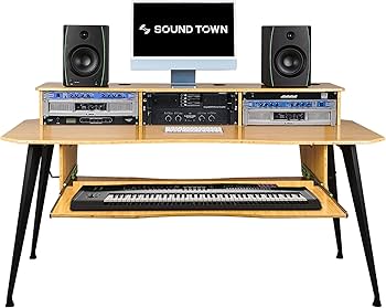 Amazon.com: Sound Town DIY Music Studio Desk Workstation Furniture