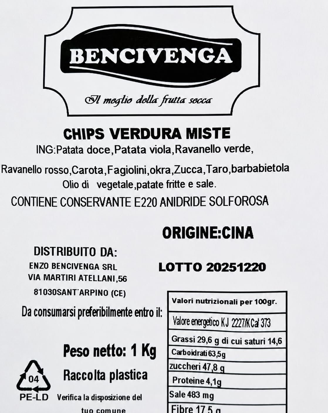 Chips Croccanti di Frutta e Verdura Mix Colorato 1 Kg Snack Gourmet Dolce e Naturale Ideale per Aperitivi Buffet Dessert Decorazioni Piatti Eventi e Catering