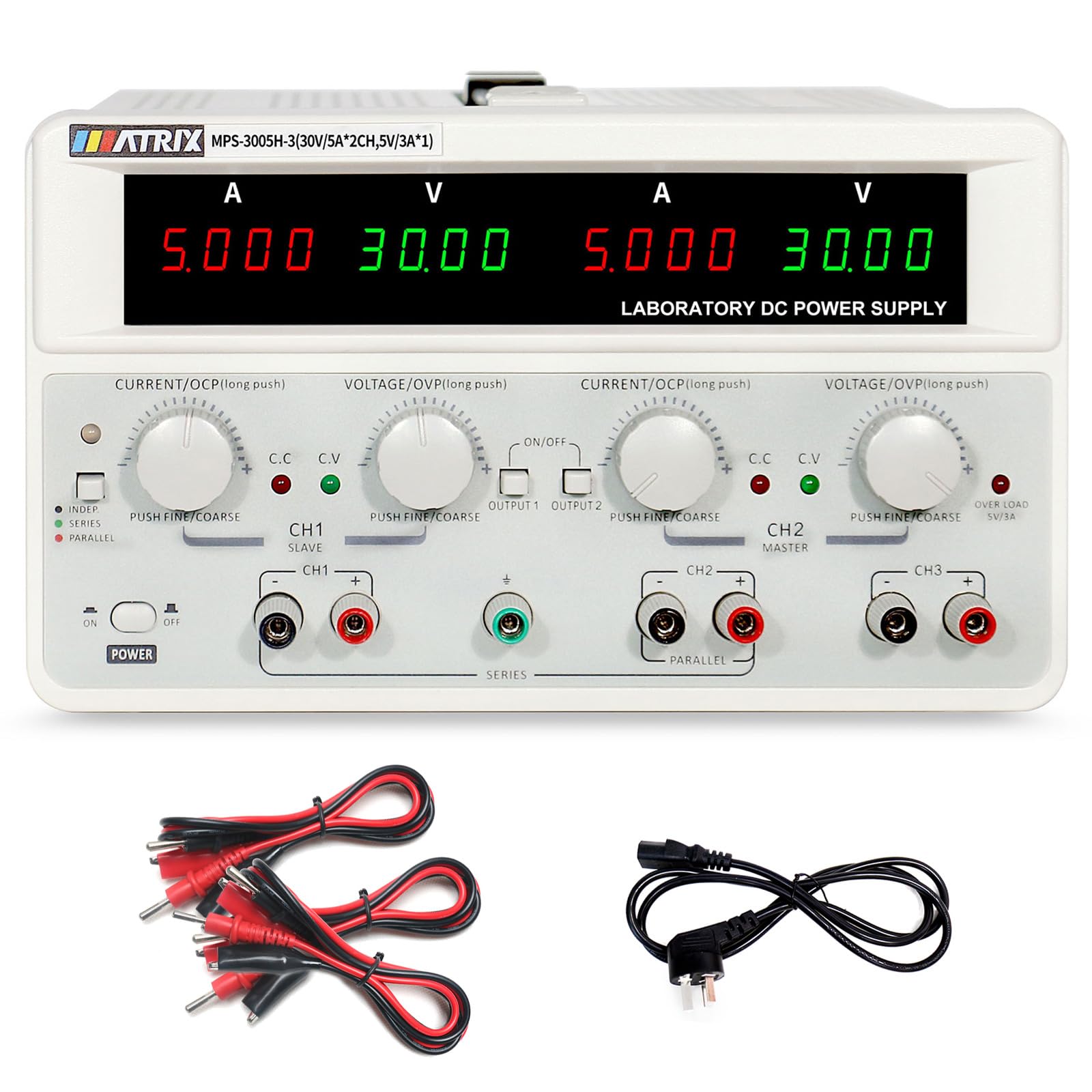 Buy MATRIX Triple Linear DC Power Supply 30V 5A, Adjustable Power